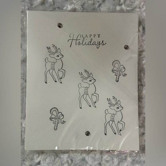 Reindeers and Candy Canes Greeting Cards 6 Per Pack - Picture 1 of 1